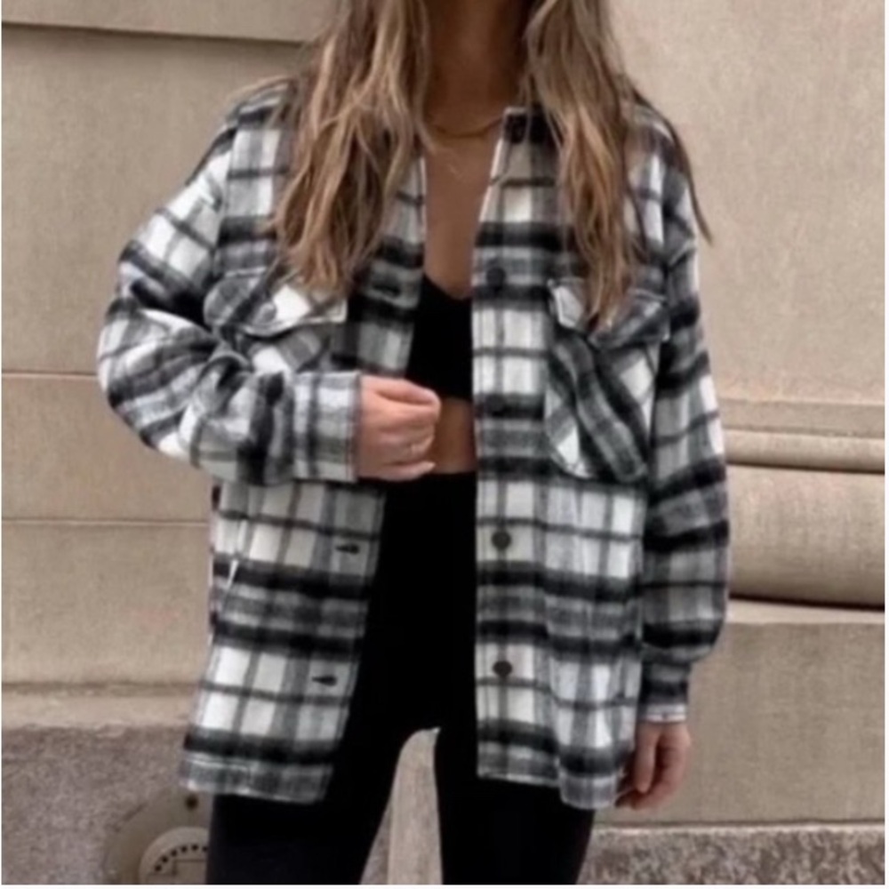 Zara Plaid Shacket